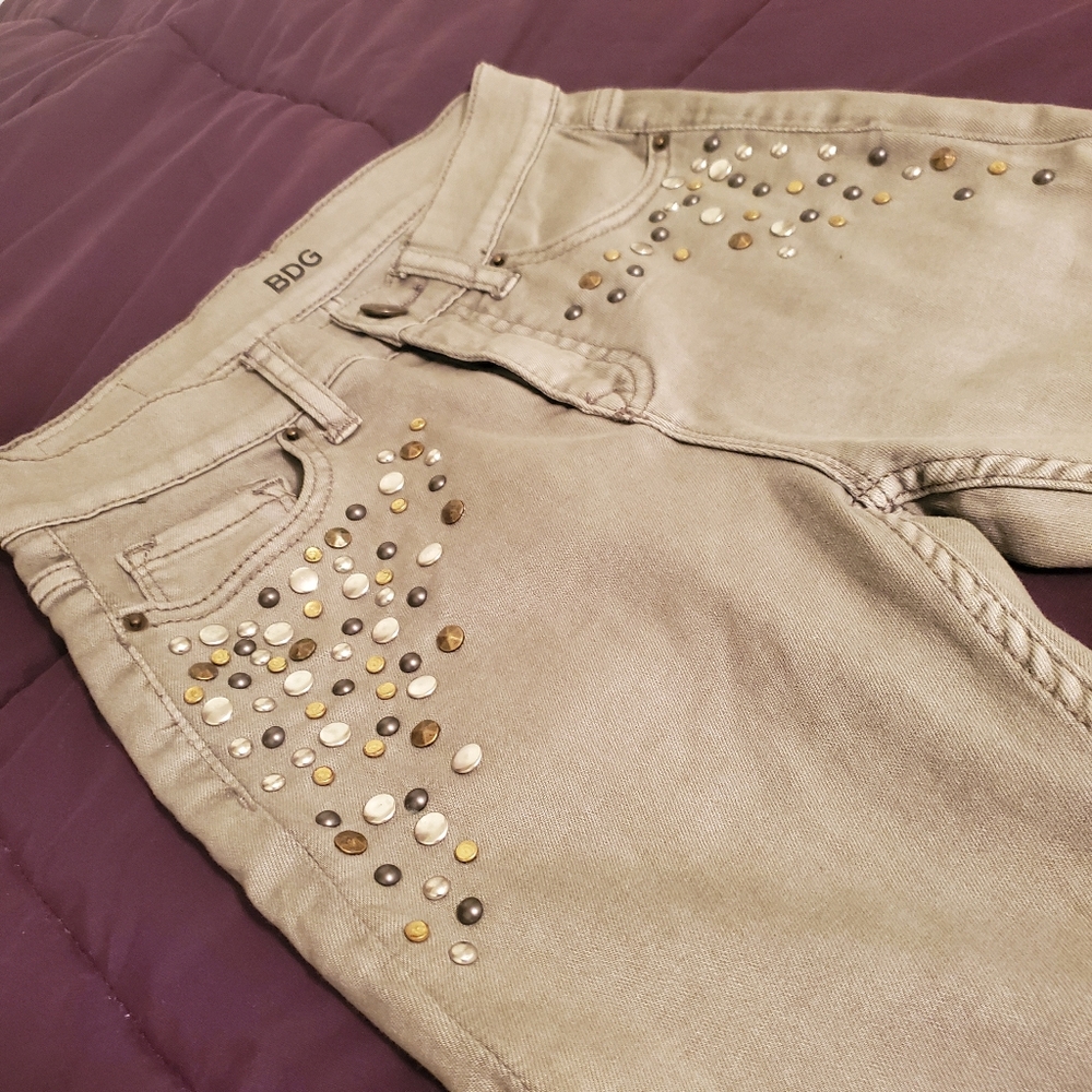 BDG Urban Outfitters High Waist Stud Skinny Jeans